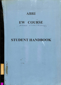 ABRI EW COURSE (PERANG ELEKTRONIKA). STUDENT HANDBOOK