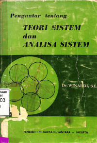 Pengantar Tentang Teori Sistem Dan Analisa Sistem