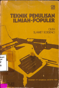 Teknik Penulisan Ilmiah-Populer