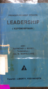 Prinsip-Prinsip Pokok Leadership