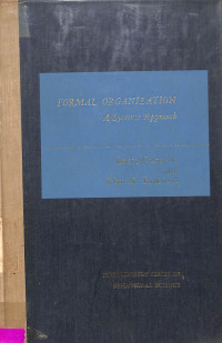 Formal Organization A Systems Approach