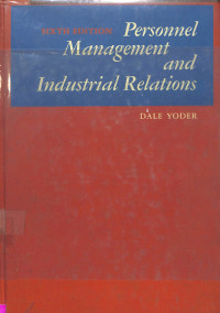 Personnel management and industrial relations