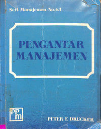 PENGANTAR MANAJEMEN