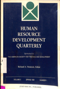 Human resource development quarterly