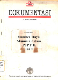 SUMBER DAYA MANUSIA DALAM PJPT II JILID II