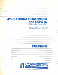 Technical Sessions Of The 42nd Annual Conference Composites Institute