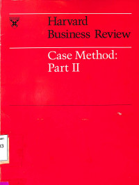 Case method: Part II