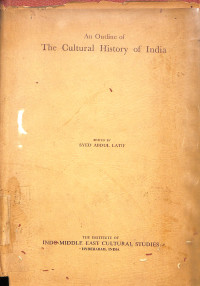 An Outline of the cultural history of India