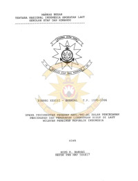 Upaya Peningkatan Peranan ABRI/TNI-AL Dalam Pencegahan Pencemaran Laut Dan Perusakan Lingkungan Hidup Di Laut Wilayah Perairan Republik Indonesia