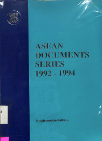 Asean Documents Series 1992 -1994