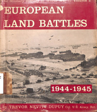 European Land Battles; 1944-1945  Vol 2