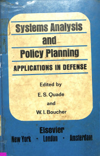 Systems Analysis and Policy Planning Applications in Defense