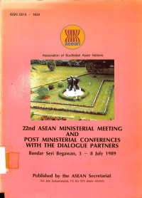 22nd Asean Ministerial Meeting And Post Ministerial Conferences With The Dialogue Partners