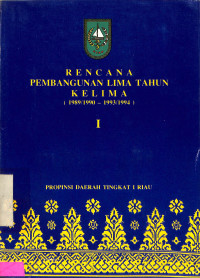 Rencana Pembangunan Lima Tahun Kelima (1989/1990-1993/1994). I