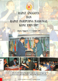 Rapat Anggota dan Rapat Paripurna Nasional Koni XXIV/1997