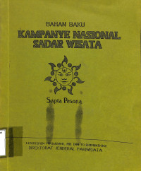 BAHAN BAKU KAMPANYE NASIONAL SADAR WISATA