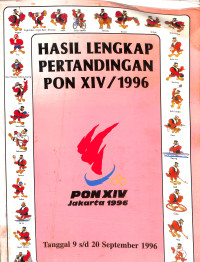 HASIL LENGKAP PERTANDINGAN PON XIV/1996