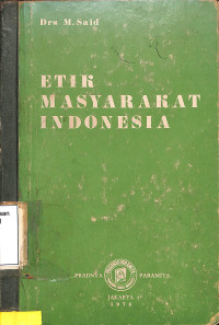 ETIK MASYARAKAT INDONESIA