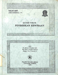 Materi Pokok Pendidikan Kewiraan