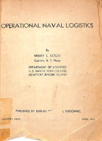 Operational Naval Logistics