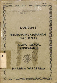 Konsepsi Pertahanan/Keamanan Nasional