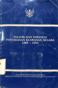 Politik dan strategi pertahanan keamanan negara 1994-1998