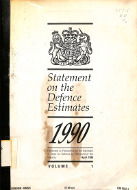 Statement of the Defence Estimates Volume 2 Defence Statistics 1990