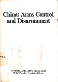 China: Arms Control and Disarmament