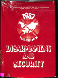 1987 Year Book Disarmament And Securityar