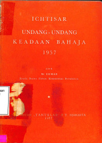 ICHTISAR UNDANG-UNDANG KEADAAN BAHAJA 1957