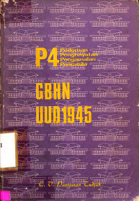 P4 PEDOMAN PENGHAYATAN PENGALAMAN PANCASILA GBHN UUD 1954