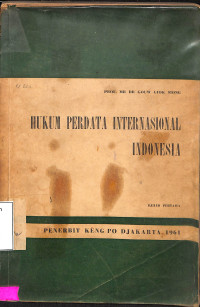 HUKUM PERDATA INTERNASIONAL INDONESIA