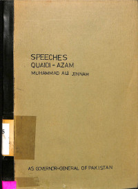 Speeches Quaidi-Azam Muhammad Ali Jinnah