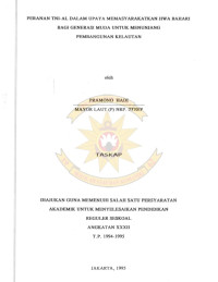 Peranan TNI-AL Dalam Upaya Memasyarakatan Jiwa Bahari Bagi Generasi Muda Untuk Menunjang Pembangunan Kelautan