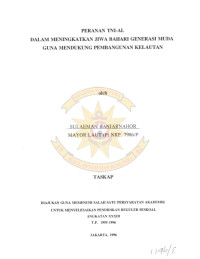 Peranan TNI-AL Dalam Meningkatkan Jiwa Bahari Generasi Muda Guna Mendukung Pembangunan Kelautan