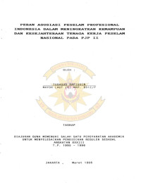 Peran Aasosiasi Peselam Profesional Indonesia Dalam Meningkatkan Kemampuan Dan Kesejahteraan Tenaga Kerja Peselam Nasional Pada PJP II