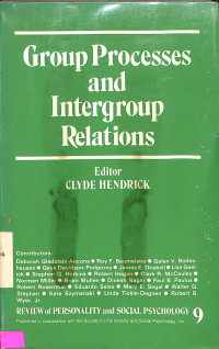 Group Processes And Intergroup Relations