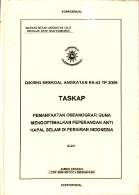 Pemanfaatan Oseanografi Guna Mengoptimalkan Peperangan Anti Kapal Selam Di Perairan Indonesia