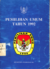 PENETAPAN JUMLAH ANGGOTA BADAN PERWAKILAN RAKYAT YANG DIPILIH UNTUK TIAP DAERSH PEMILIHAN UMUM TAHUN 1992