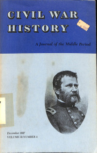 Civil War History. A Journal od the Middle Period