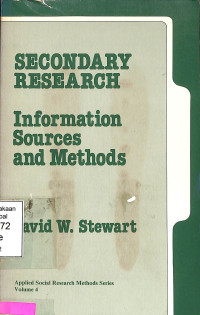 Secondary Research Informatian Sources And Methods