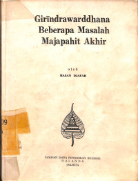 Girindrawarddhana Beberapa Masalah Majapahit Akhir