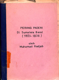 Perang Paderi Di Sumatera Barat (1803-1838)