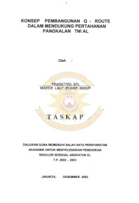 Konsep Pembangunan Q- Route Dalam Mendukung Pertahanan Pangkalan TNI AL