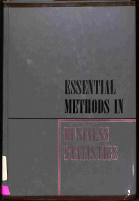 Essential Methods in Business Statistics