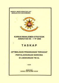 Optimalisasi Penanganan Terhadap Penyalahgunaan Narkoba Di Lingkungan TNI AL