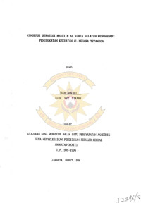 Konsepsi Strategi Maritim AL Korea Selatan Menghadapi Peningkatan Kekuatan AL Negara Tetangga