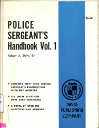 Police Sergeants Handbook. Vol 1