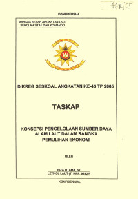 Konsepsi Pengelolaan Sumber Daya Alam Laut Dalam Rangka Pemulihan Ekonomi