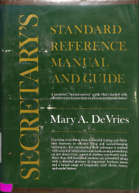 Secretary's Standard Reference Manual and Guide